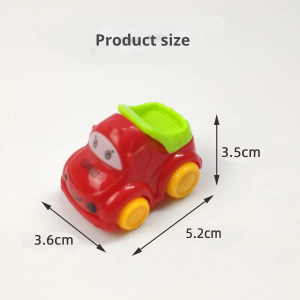Set of 3 Cute ABS Plastic Friction Return Function Truck Toys for Children Push-Pull Engineering Vehicle Series Children's Gift