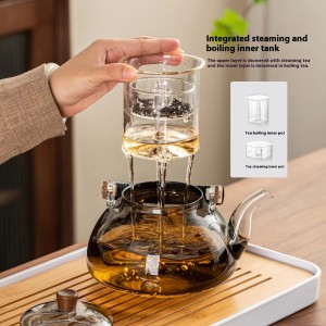 1200ml High Borosilicate Glass Teapot With Filter Boiling Teapot Glass Health Pot Household Kettle Office Tea Set