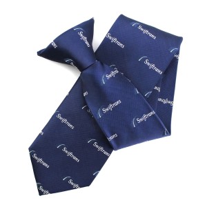 Simplify Matters Zhejiang Custom Men Male Necktie Microfiber Polyester Woven Neck Tie Navy Blue Clip on Mens Official Ties