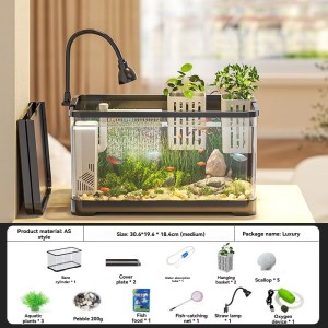 Ecological Aquarium Creative Living Room Landscape Durable Small Medium Fish Tank