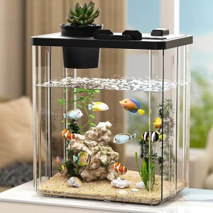 Factory Price Custom Acrylic Fish tank Small Indoor Pets Acrylic Aquarium