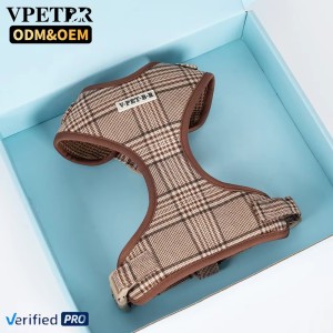 Luxury Simple Dog Harness Vest Collar Set No Pull Adjustable for Small Medium Large Pets Reflective Oxford Solid Pattern Sport