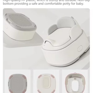 3-in-1 Toddler Potty Training Seat - Potty Chair, Step Stool Toilet Trainer Supports Babies Independent Toilet Learning